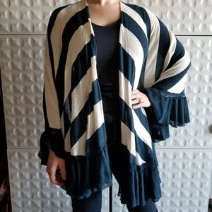 Betsey Johnson Striped Cape